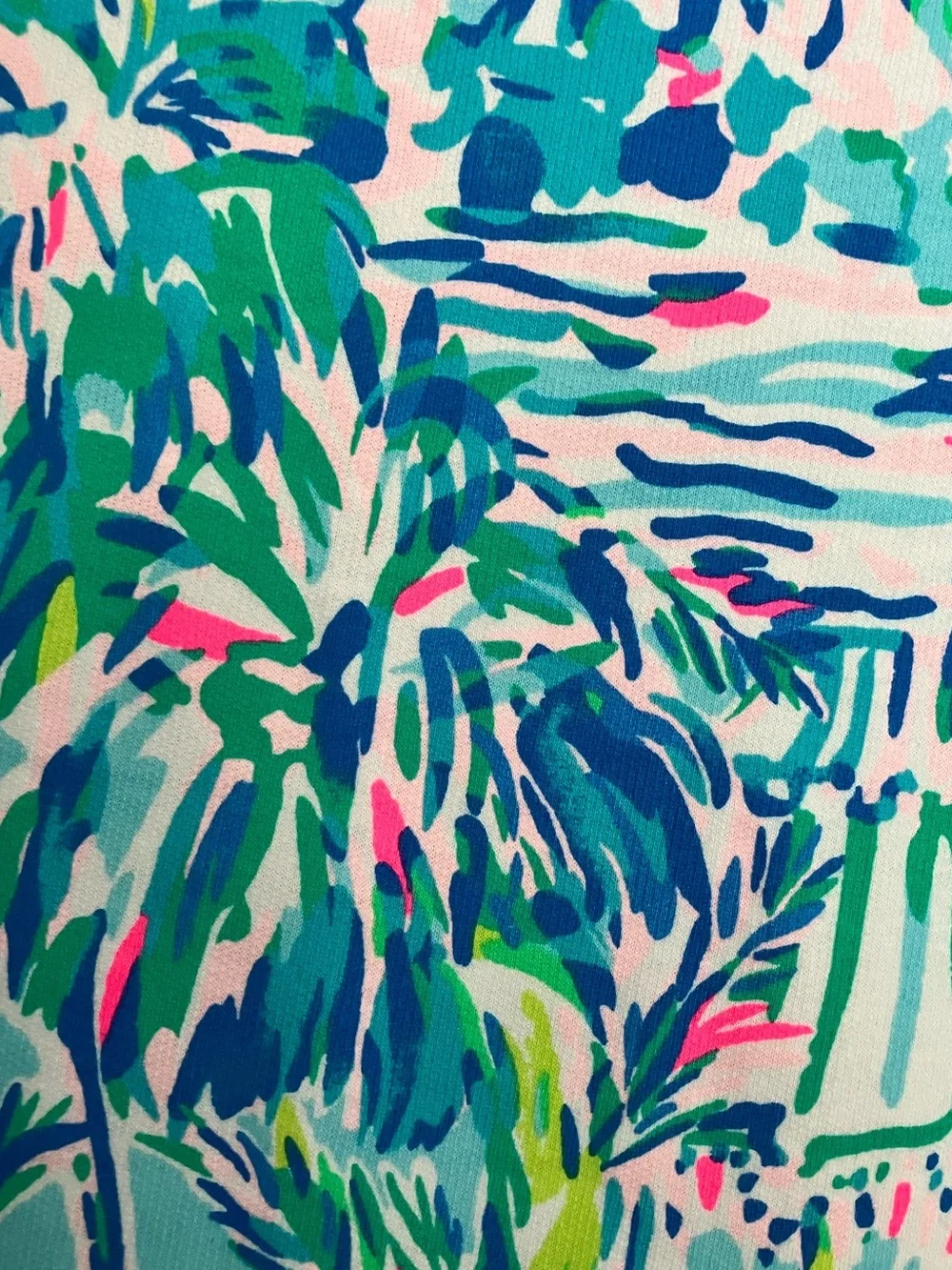 NWOT Lilly Pulitzer Jansen Sweatshirt Ibiza Cabana Cocktail Floral Puff Sleeve